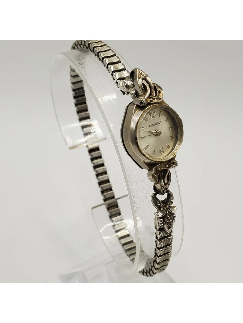 Vintage Caravelle N6 10k RGP Bezel Womens Watch For Parts Or Repair
